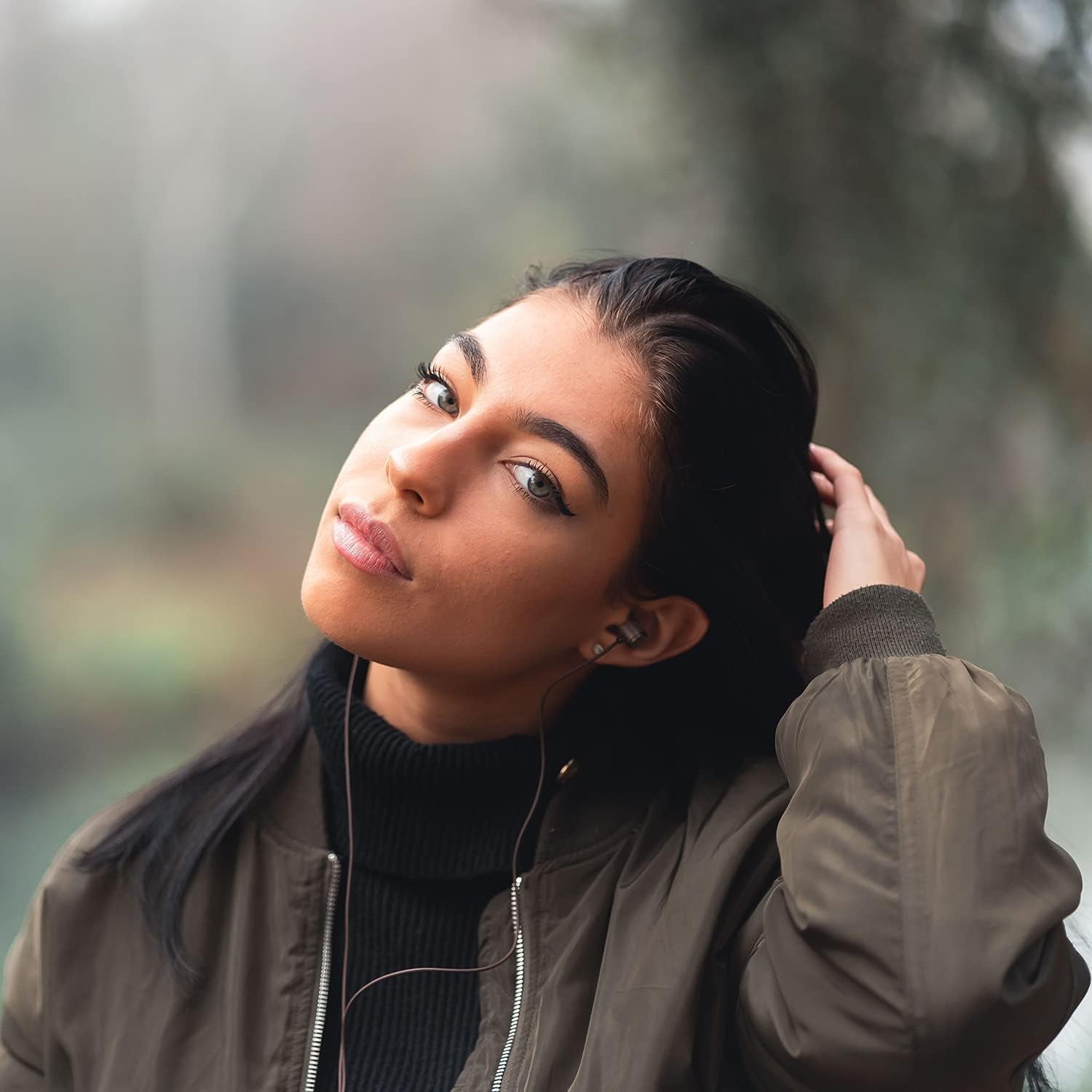 Ultra Wired Earbuds In-Ear Headphones, 5 Years Warranty, Earphones with Microphone, Noise Isolating Ear Buds, Memory Foam for Iphone, Samsung, School Students, Kids, Women, Small Ears - Brown